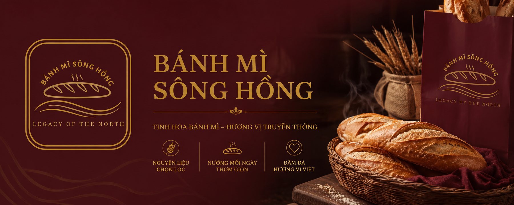 Banh Mi Song Hong Brand Banner